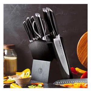 Schmidt Brothers Cutlery 10-piece Bonded Steel Knife Block Set
